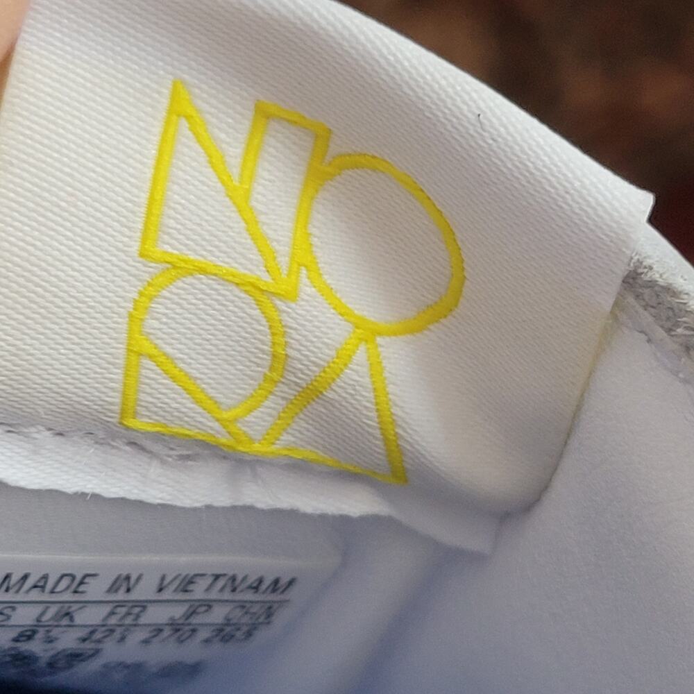 adidas Nora Sneakers IF2069 Cloud White Court Green Skate Yellow Men's Size 9 - Picture 9 of 10